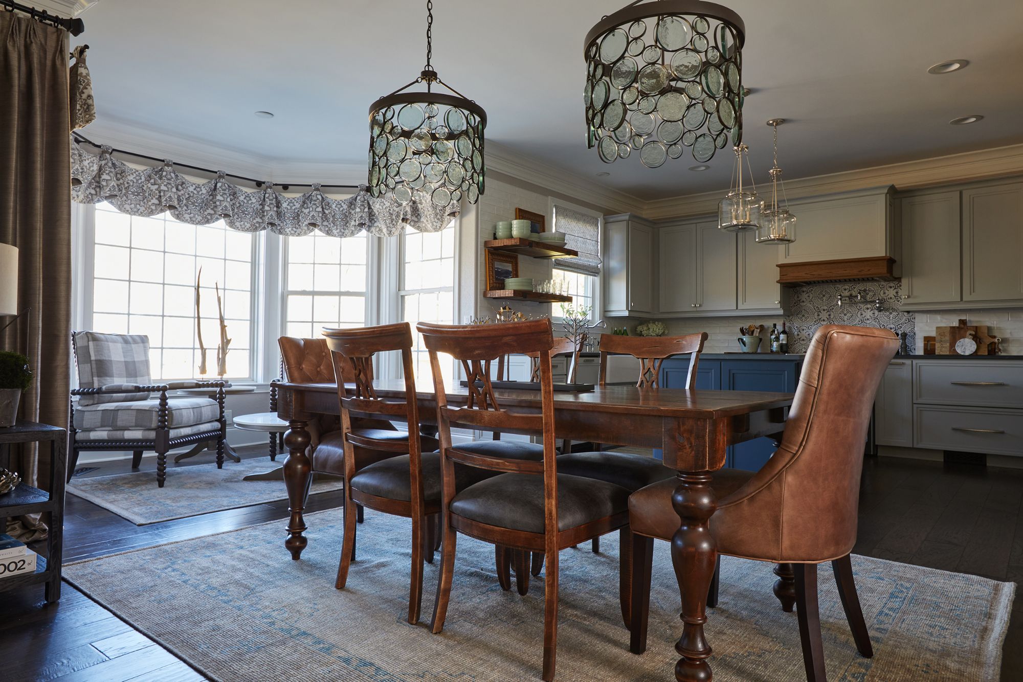 Rustic dining and kitchen space for Scottsdale design services by Shaunna Cooper.
